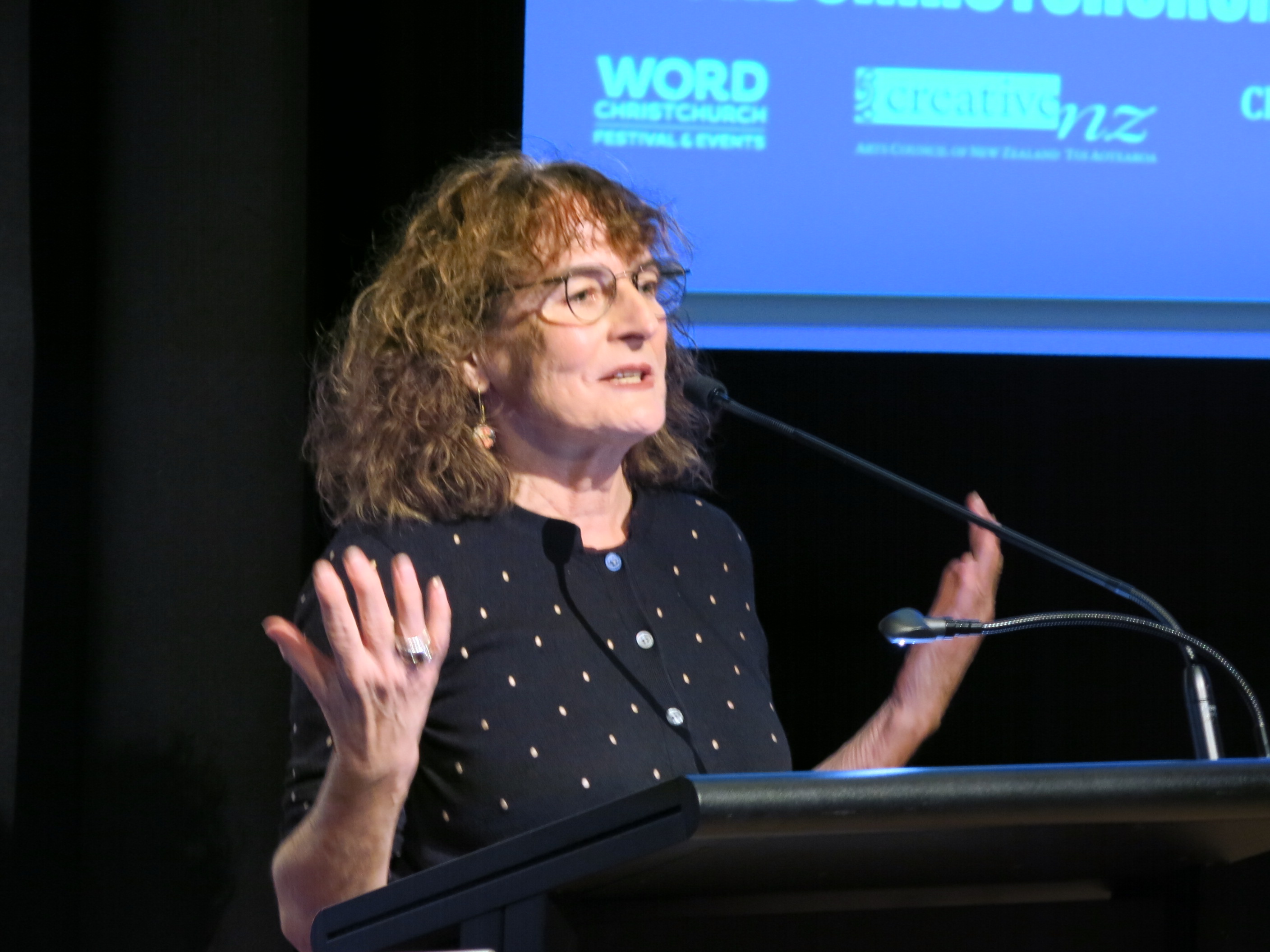 Kate De Goldi at WORD Christchurch 2026 launch