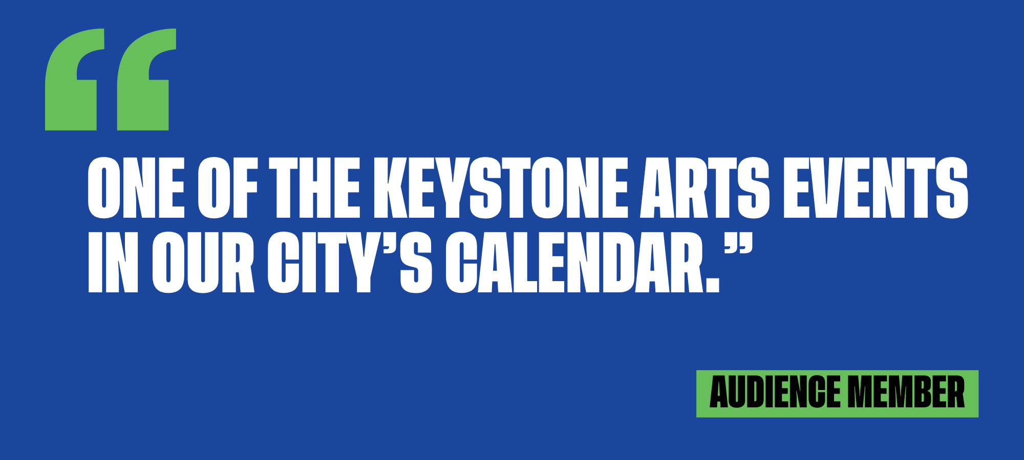Audience Quote - Keystone event